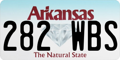 AR license plate 282WBS