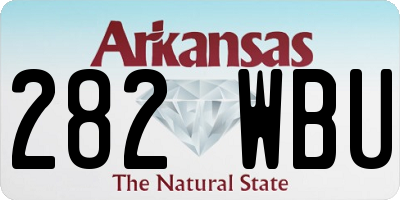 AR license plate 282WBU