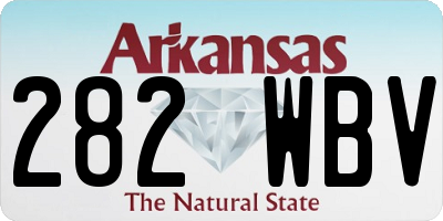 AR license plate 282WBV