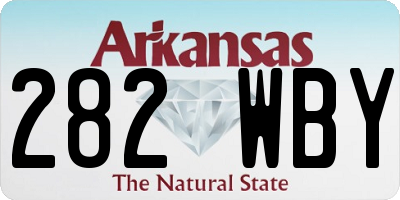 AR license plate 282WBY