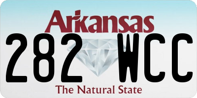 AR license plate 282WCC
