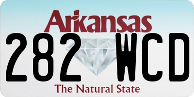 AR license plate 282WCD