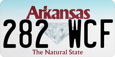 AR license plate 282WCF