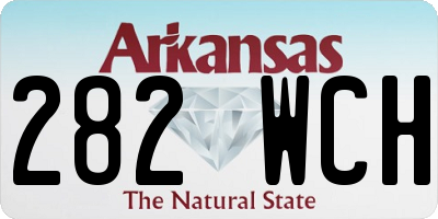 AR license plate 282WCH