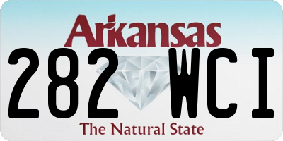 AR license plate 282WCI
