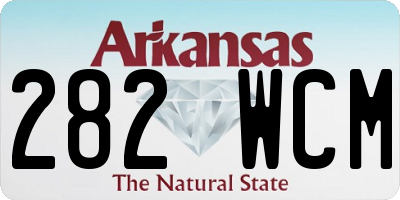 AR license plate 282WCM