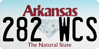 AR license plate 282WCS