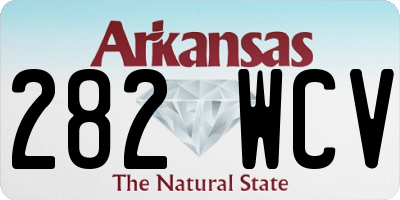 AR license plate 282WCV