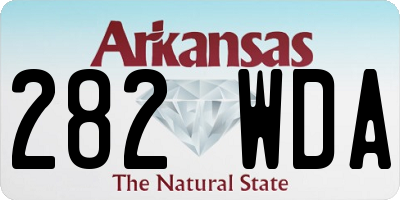 AR license plate 282WDA