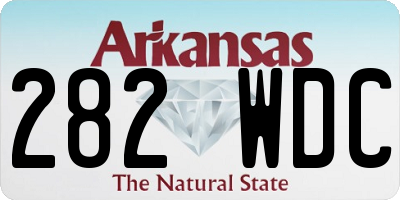 AR license plate 282WDC