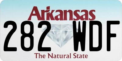 AR license plate 282WDF
