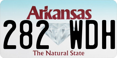 AR license plate 282WDH