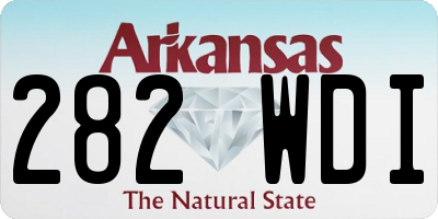 AR license plate 282WDI