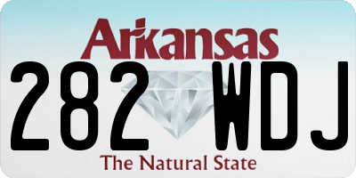 AR license plate 282WDJ