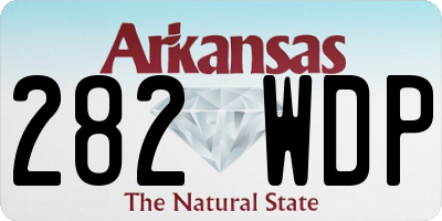 AR license plate 282WDP