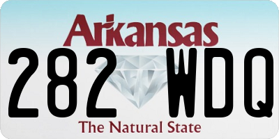 AR license plate 282WDQ