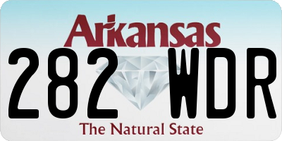 AR license plate 282WDR