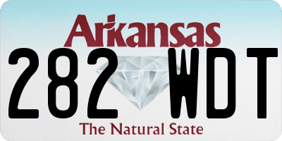 AR license plate 282WDT