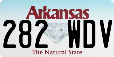 AR license plate 282WDV