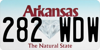 AR license plate 282WDW