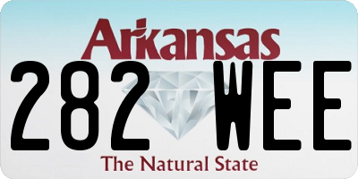 AR license plate 282WEE