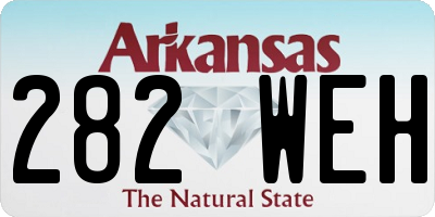 AR license plate 282WEH