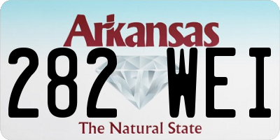 AR license plate 282WEI