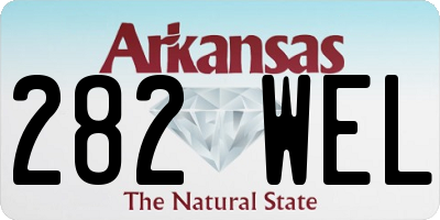 AR license plate 282WEL
