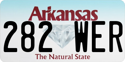 AR license plate 282WER