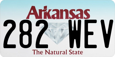 AR license plate 282WEV
