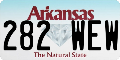 AR license plate 282WEW