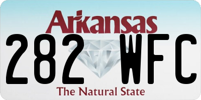 AR license plate 282WFC