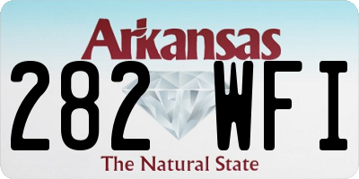 AR license plate 282WFI