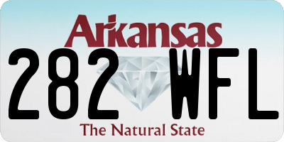 AR license plate 282WFL