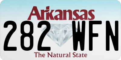 AR license plate 282WFN