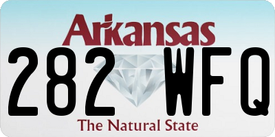 AR license plate 282WFQ