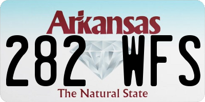 AR license plate 282WFS