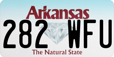 AR license plate 282WFU