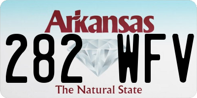 AR license plate 282WFV