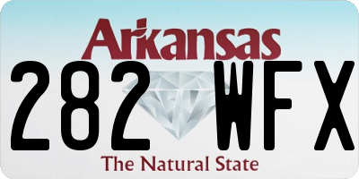 AR license plate 282WFX