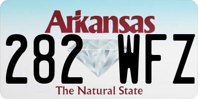 AR license plate 282WFZ