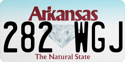 AR license plate 282WGJ