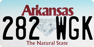 AR license plate 282WGK