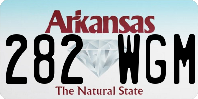 AR license plate 282WGM