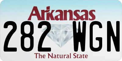 AR license plate 282WGN