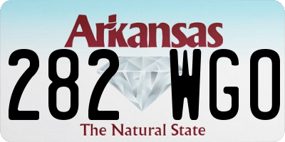 AR license plate 282WGO