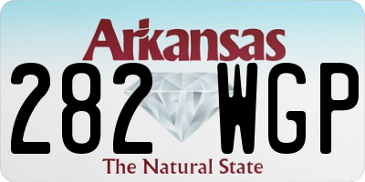AR license plate 282WGP