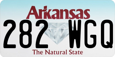 AR license plate 282WGQ