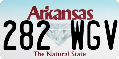 AR license plate 282WGV