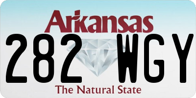 AR license plate 282WGY